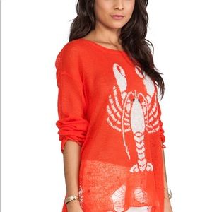 Tattered lobster wild fox sweater